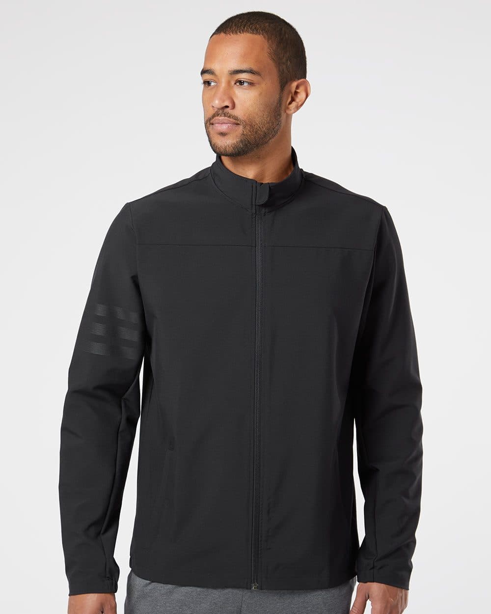 Adidas Men's Wind Resistant Full-Zip Jacket - Image 1