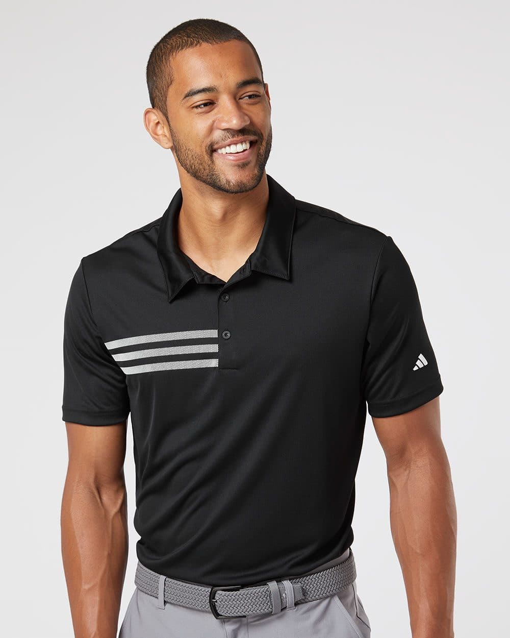 Adidas Men's 3-Stripes Chest Polo - Image 1