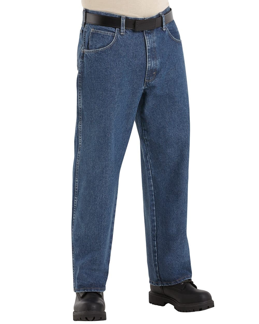 Bulwark Men's Stone Washed Loose Fit Denim Jean - Image 1