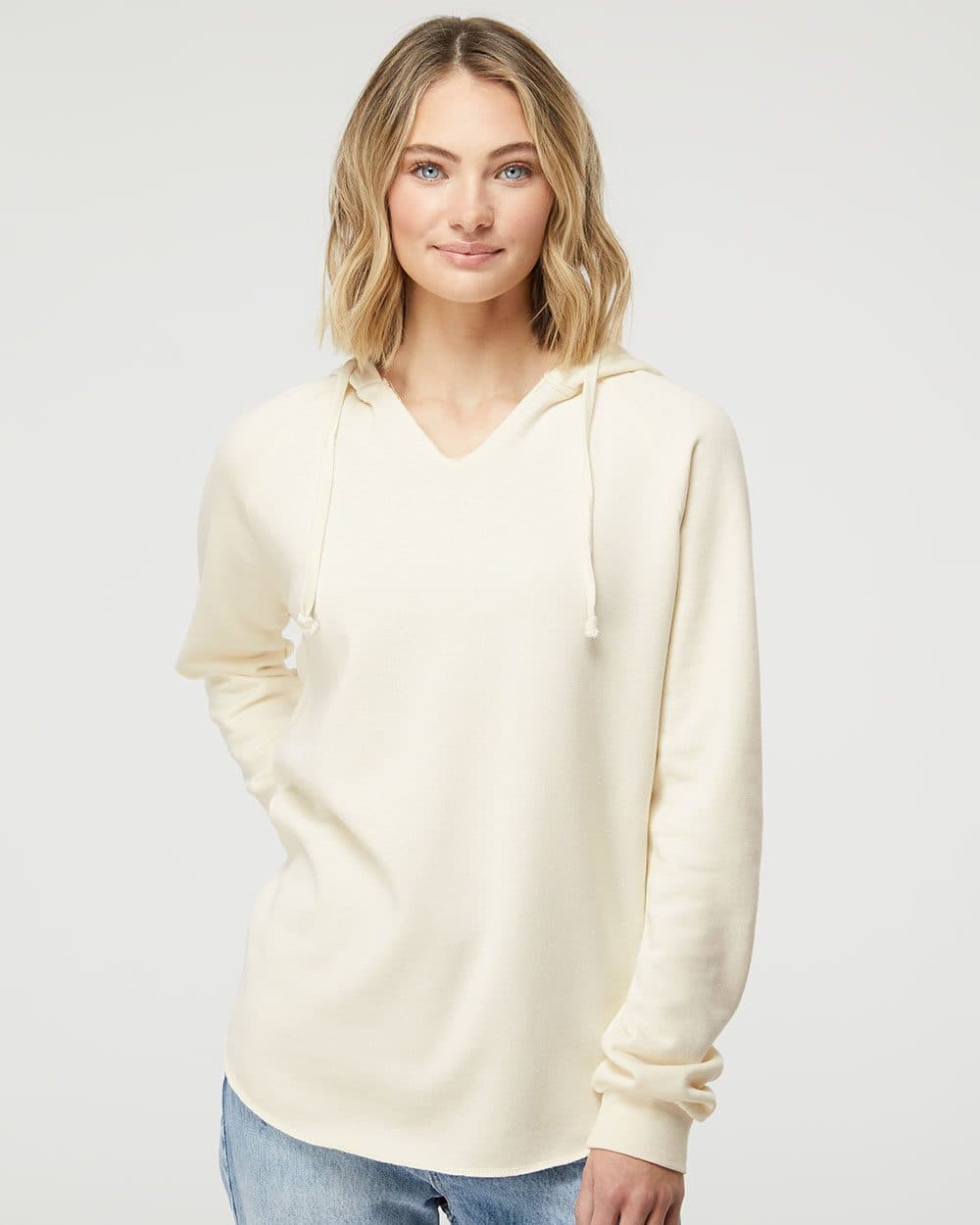 Independent Trading Co. Women’s Lightweight California Wave Wash Hooded Sweatshirt - Image 1
