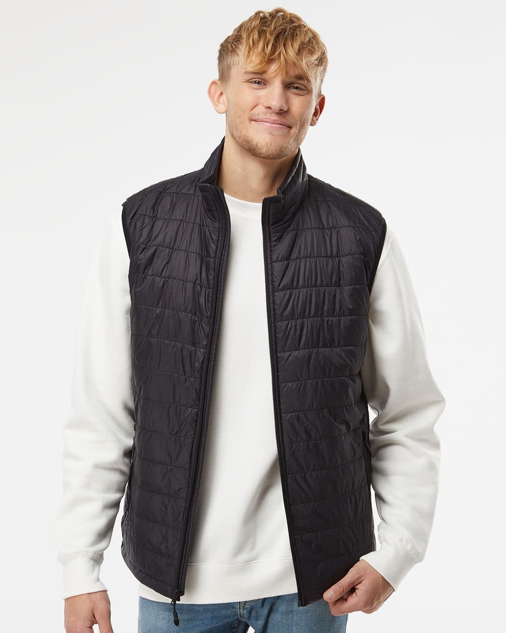 Independent Trading Co. Men's Puffer Vest - Image 1