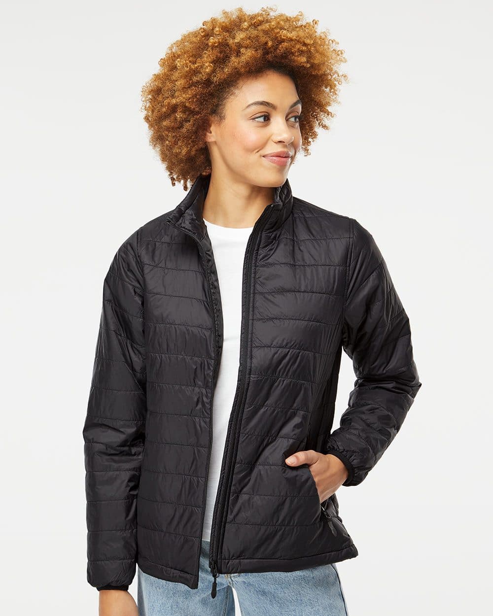 Independent Trading Co. Women's Puffer Jacket - Image 1