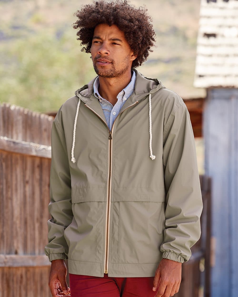Weatherproof Unisex Vintage Hooded Rain Jacket - Image 1