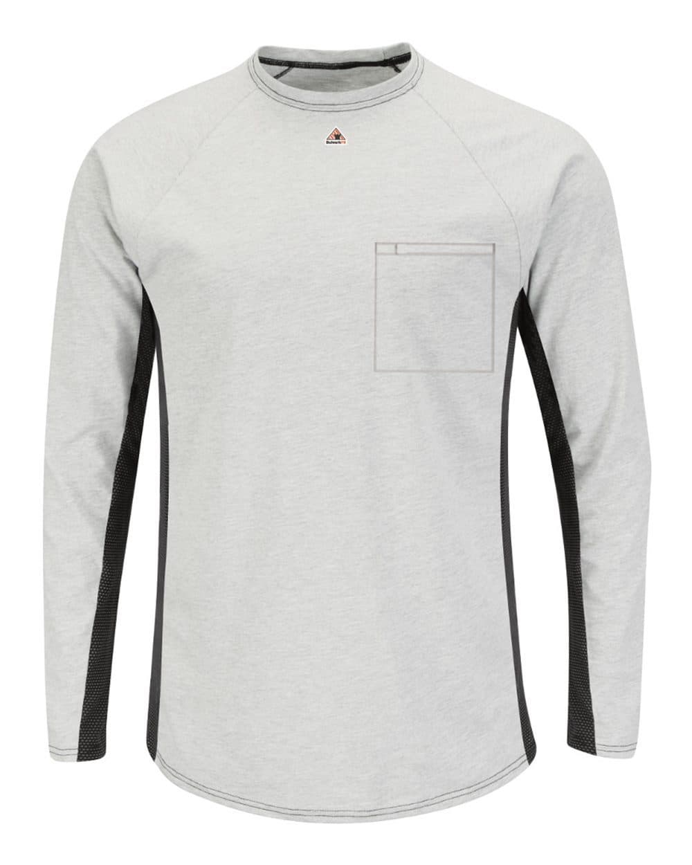 Bulwark Men's Long Sleeve FR Two-Tone Base Layer with Concealed Chest Pocket - EXCEL FR - Image 1
