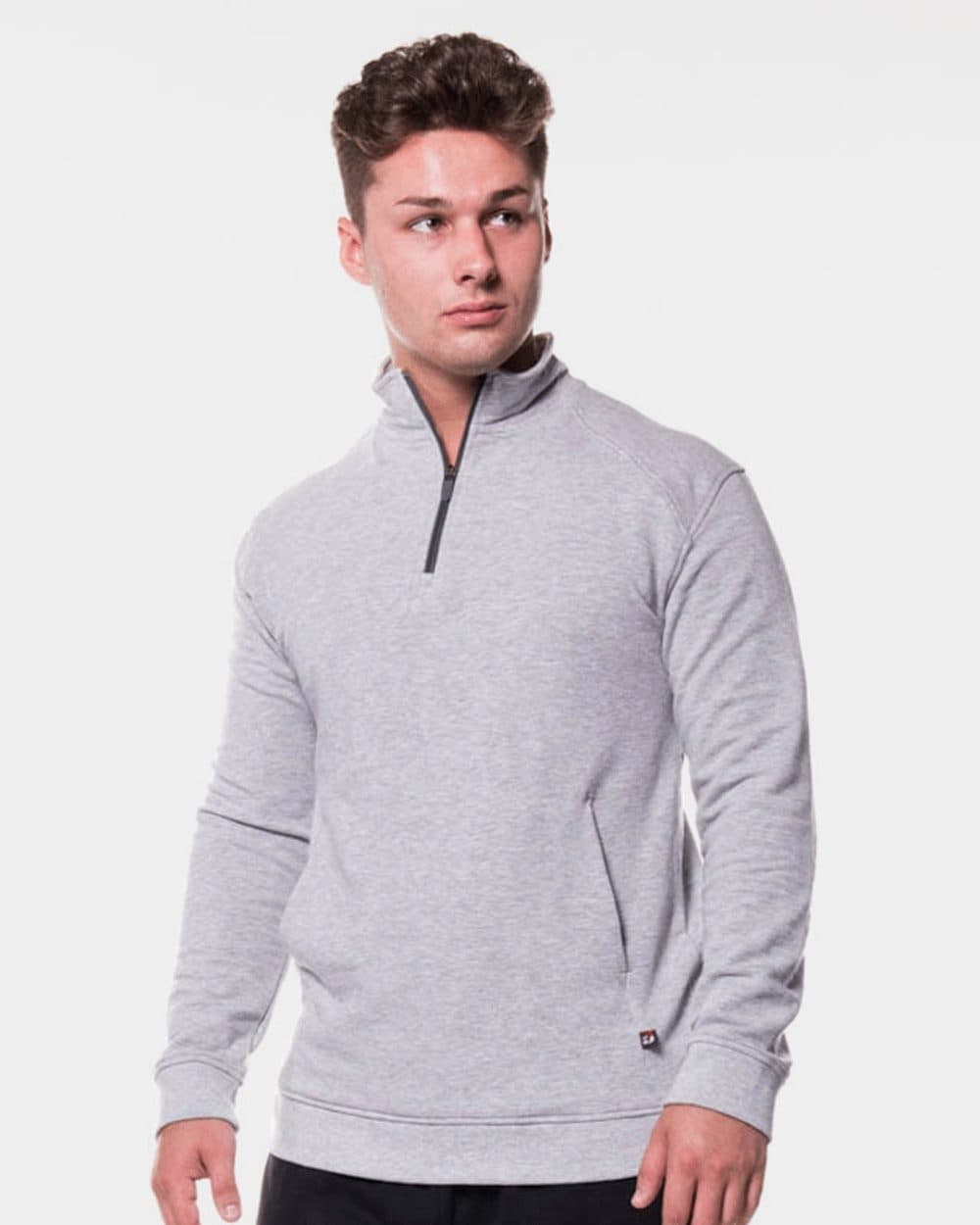 Badger Men's FitFlex French Terry Quarter-Zip Pullover - Image 1