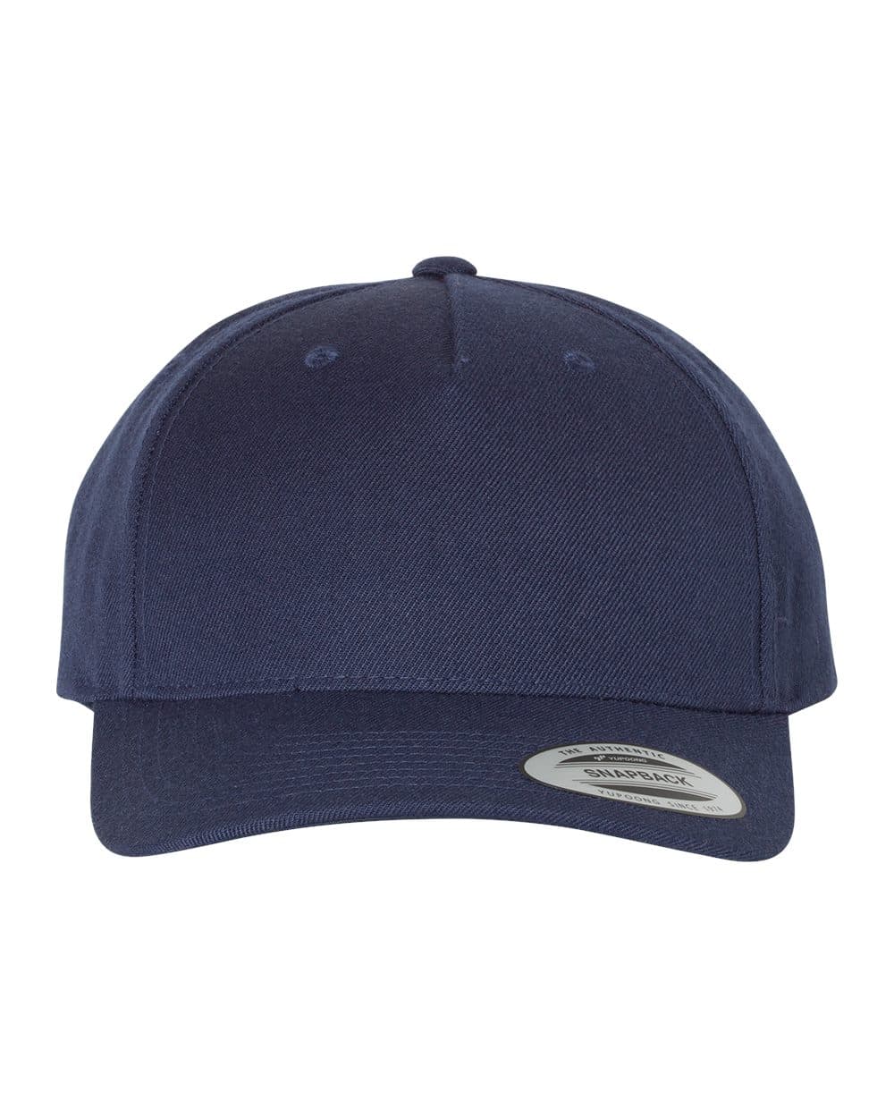 YP Classics Premium Five-Panel Curved Bill Snapback Cap - Image 1