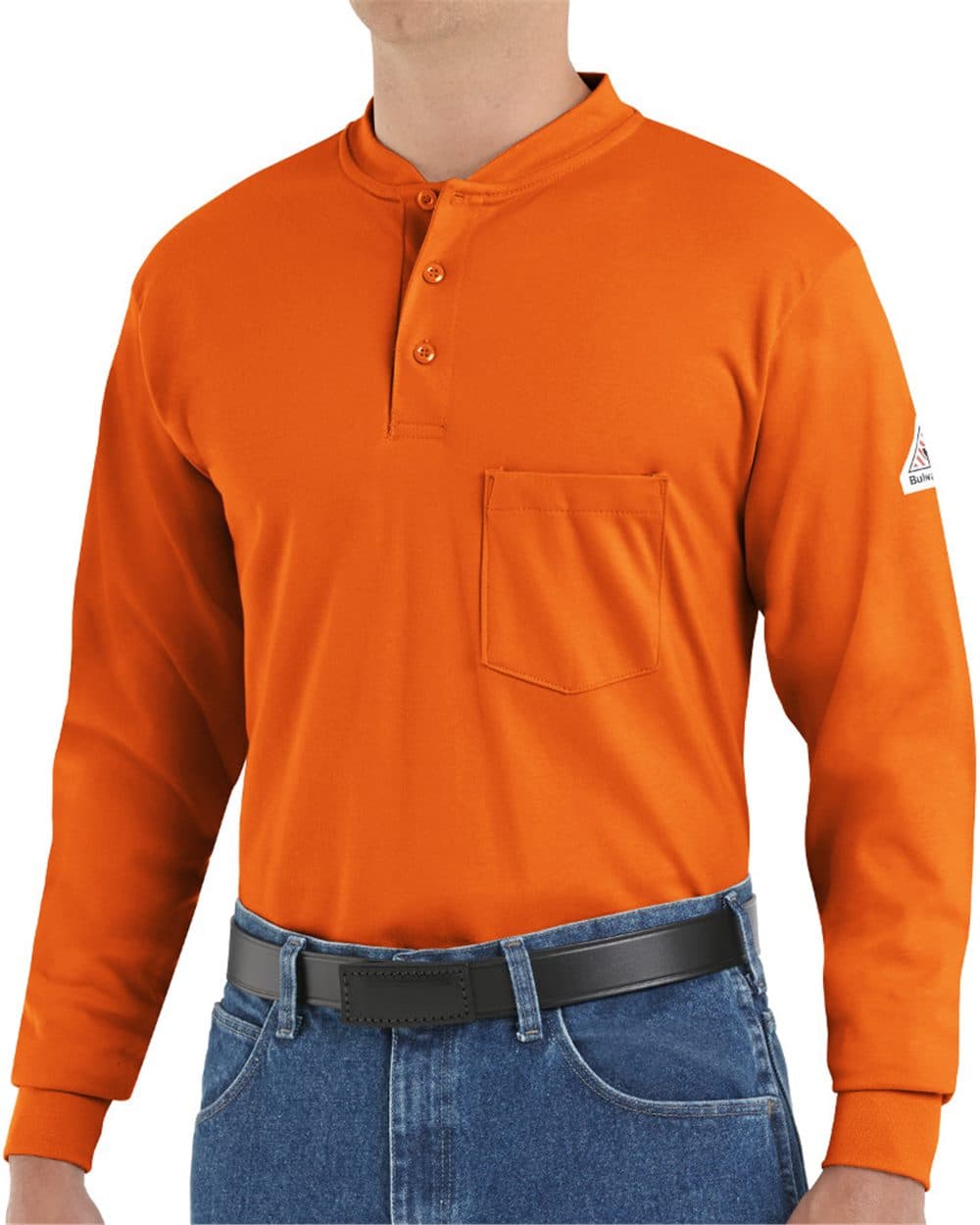 Bulwark Men's Long Sleeve Tagless Henley Shirt - Image 1