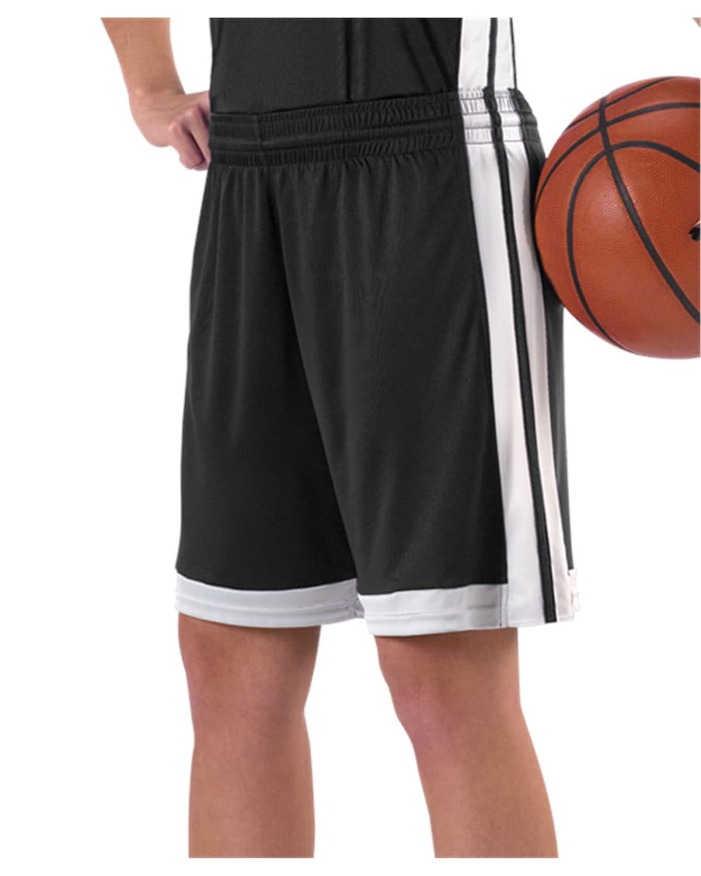 Alleson Athletic Women's Single Ply Basketball Shorts - Image 1