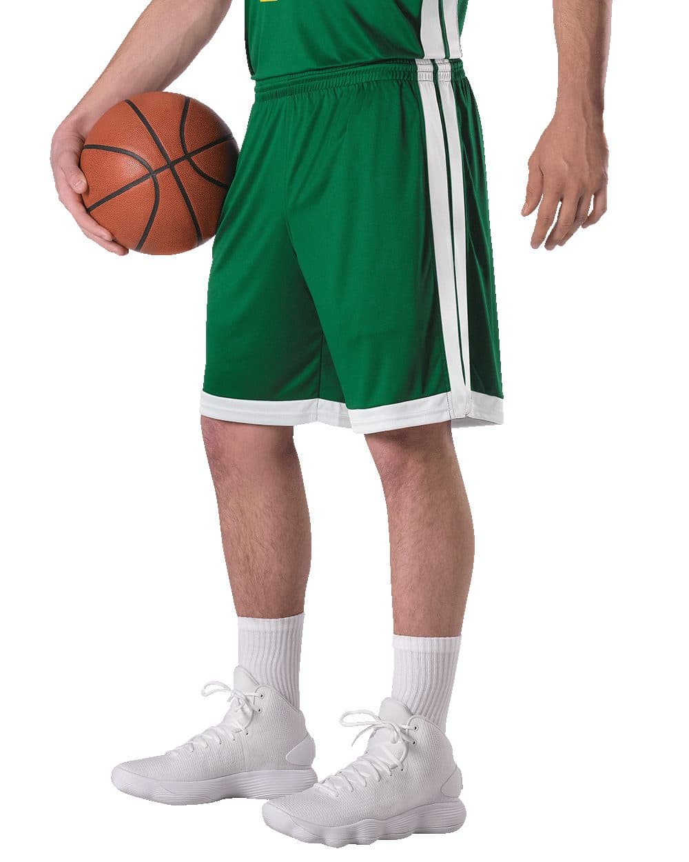 Alleson Athletic Men's Single Ply Basketball Shorts - Image 1