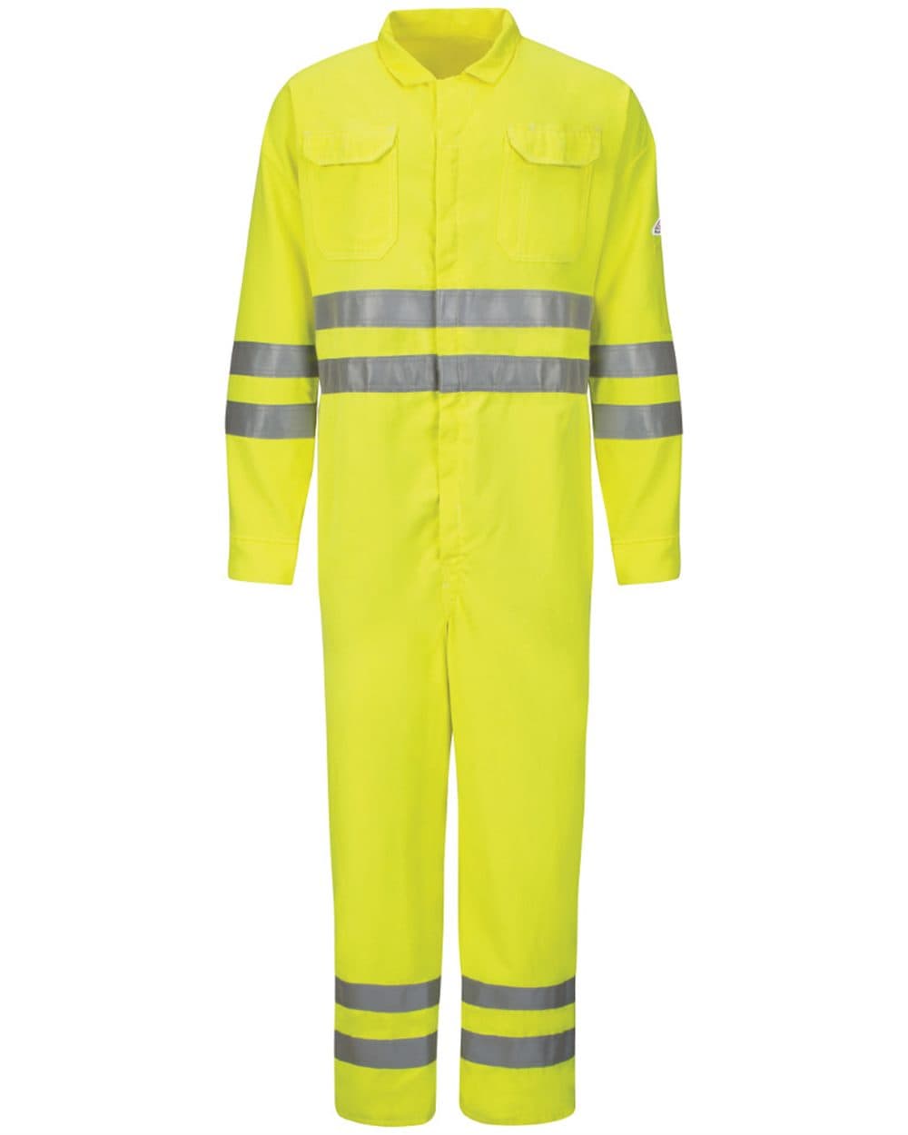 Bulwark Men's Hi-Vis Deluxe Coverall with Reflective Trim - CoolTouch® 2 - 7 oz. - Image 1