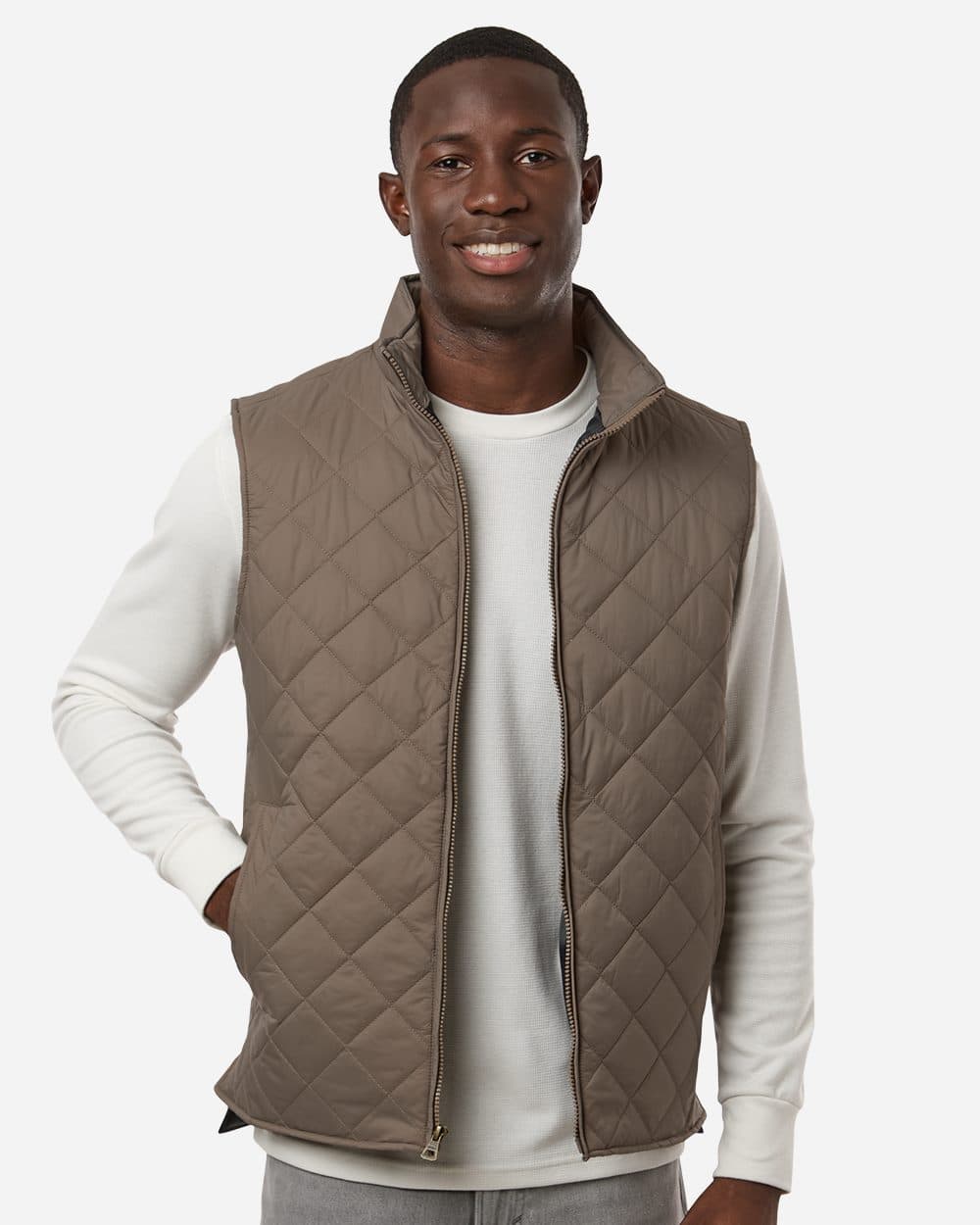 Weatherproof Men's Vintage Diamond Quilted Vest - Image 1
