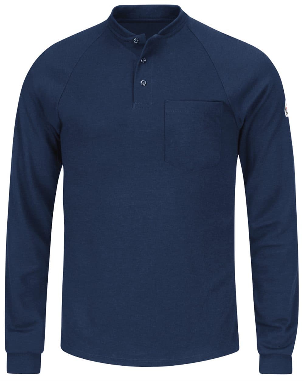 Bulwark Men's Long Sleeve Henley Shirt- CoolTouch®2 - Image 1