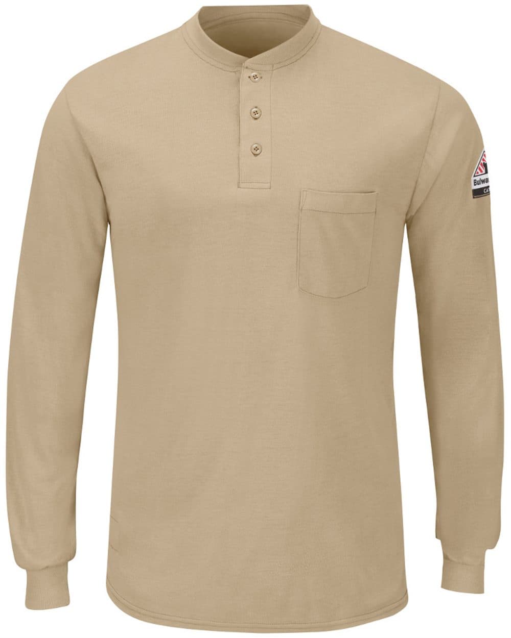 Bulwark Men's Tall Long Sleeve Henley - Image 1