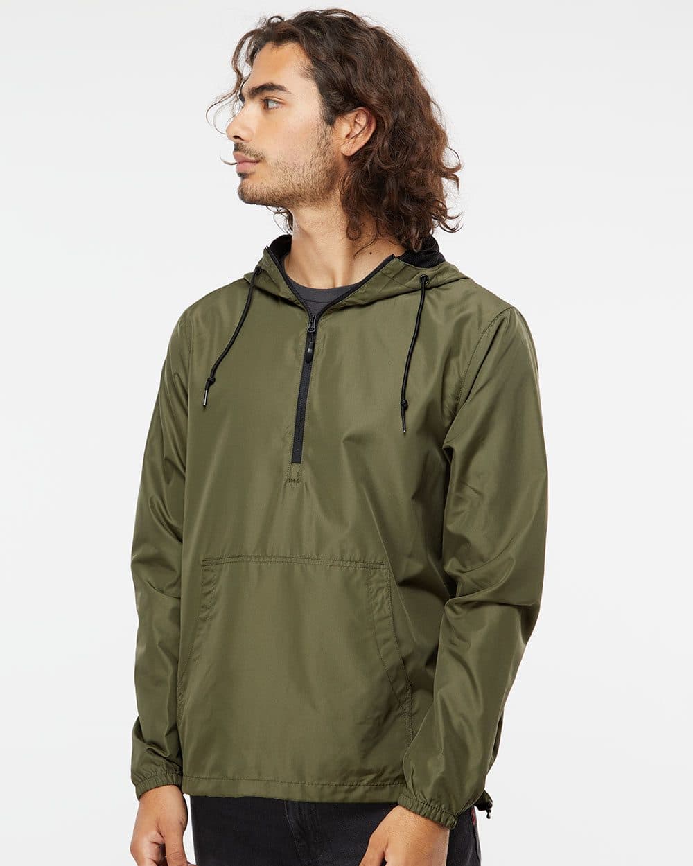 Independent Trading Co. Unisex Lightweight Quarter-Zip Windbreaker Pullover Jacket - Image 1