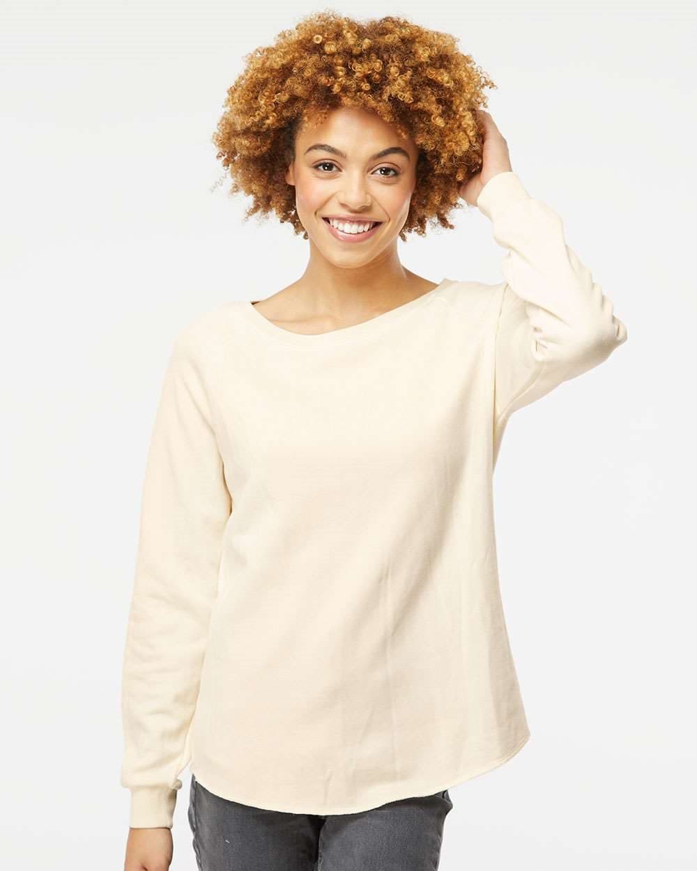 Independent Trading Co. Women's California Wave Wash Crewneck Sweatshirt - Image 1