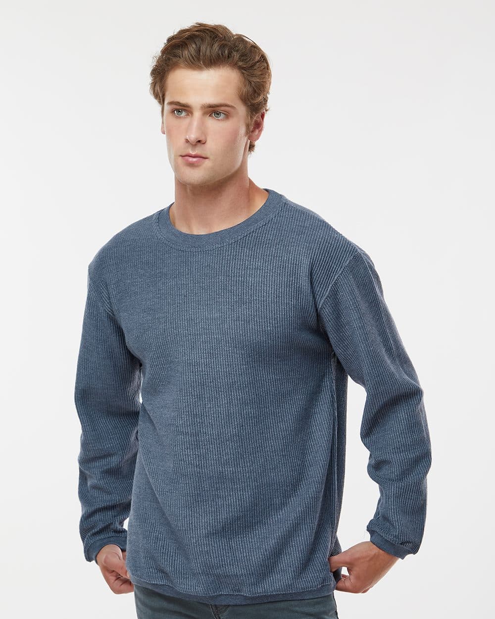 MV Sport Unisex Corded Crewneck Sweatshirt - Image 1