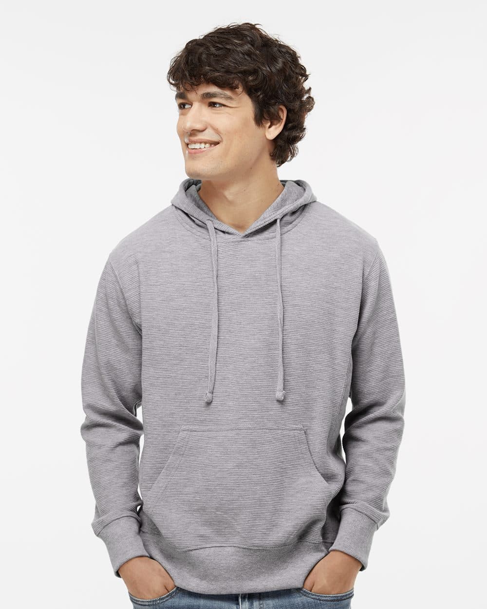 J. America Men's Ripple Fleece Hooded Sweatshirt - Image 1
