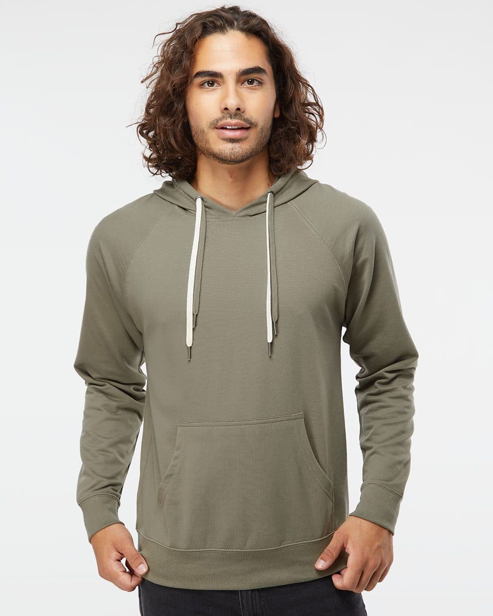 Independent Trading Co. Unisex Icon Lightweight Loopback Terry Hooded Sweatshirt - Image 1