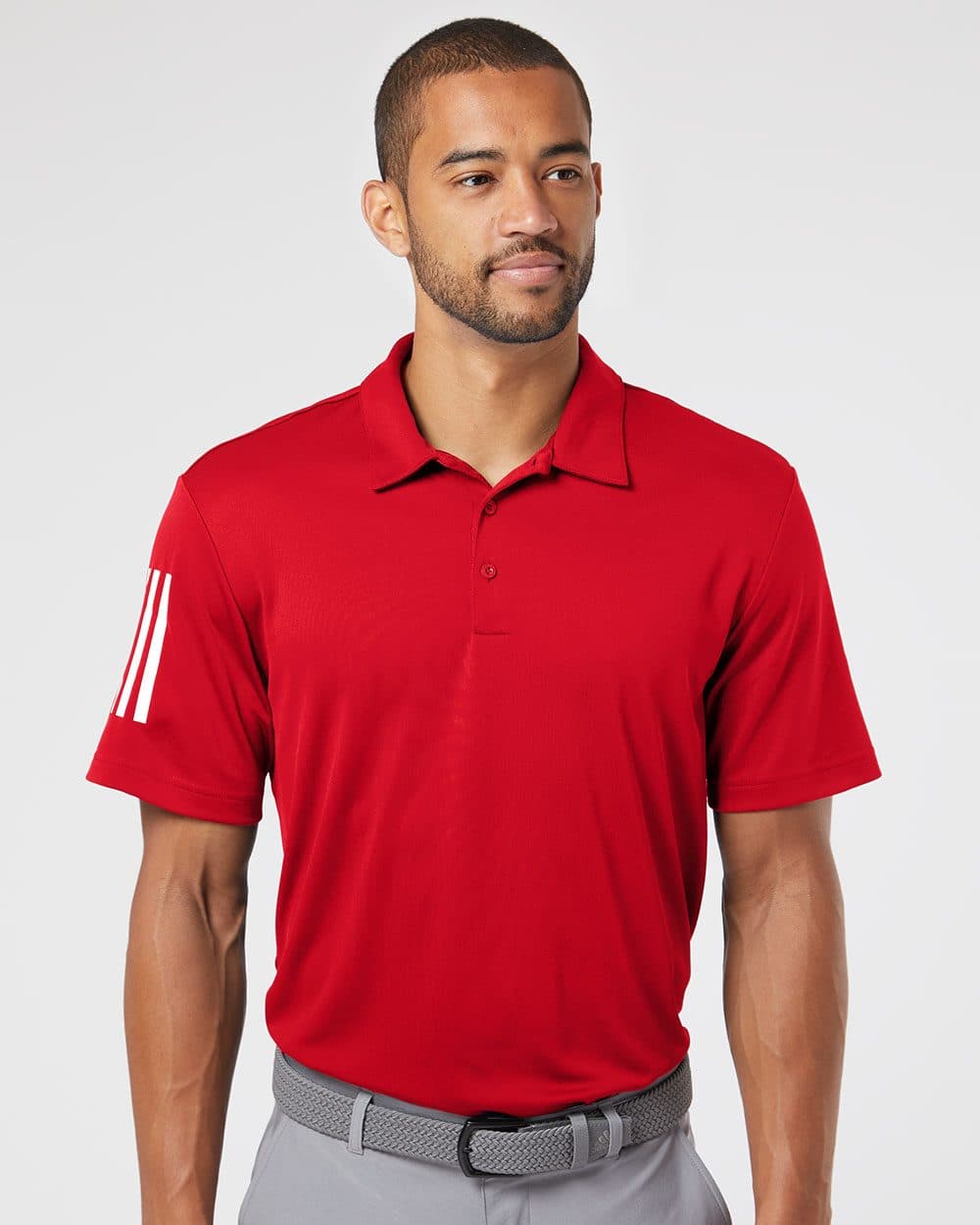 Adidas Men's Floating 3-Stripes Polo - Image 1