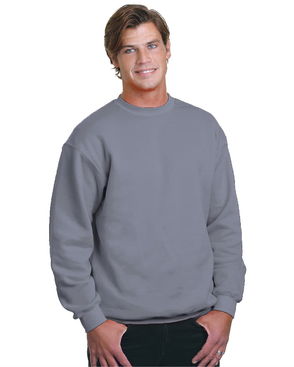 Bayside Unisex Union-Made Crewneck Sweatshirt - Image 1