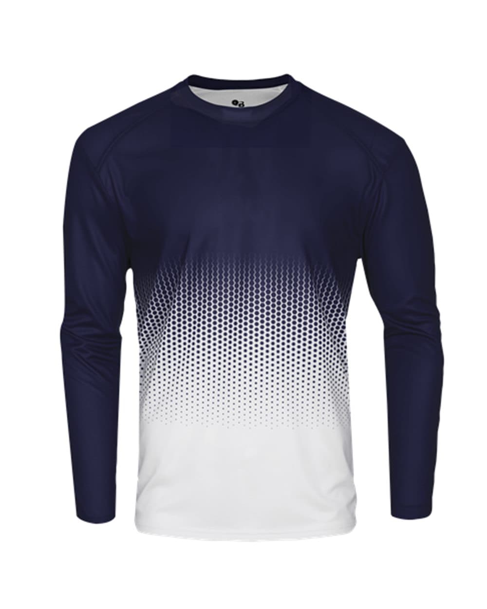 Badger Youth Hex 2.0 Long Sleeve T-Shirt - Image 1