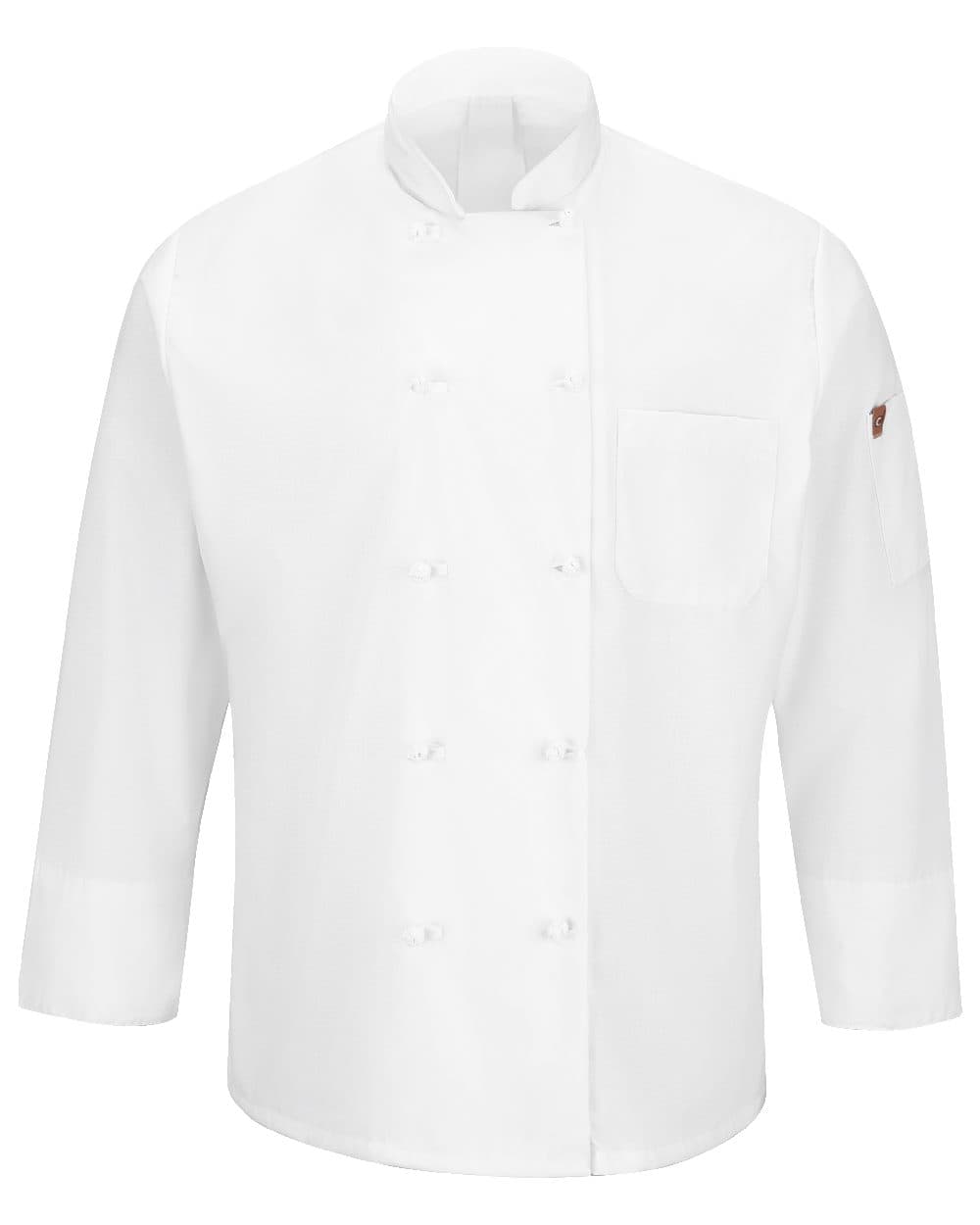 Chef Designs Mimix™ Ten Knot Button Chef Coat with OilBlok - Image 1