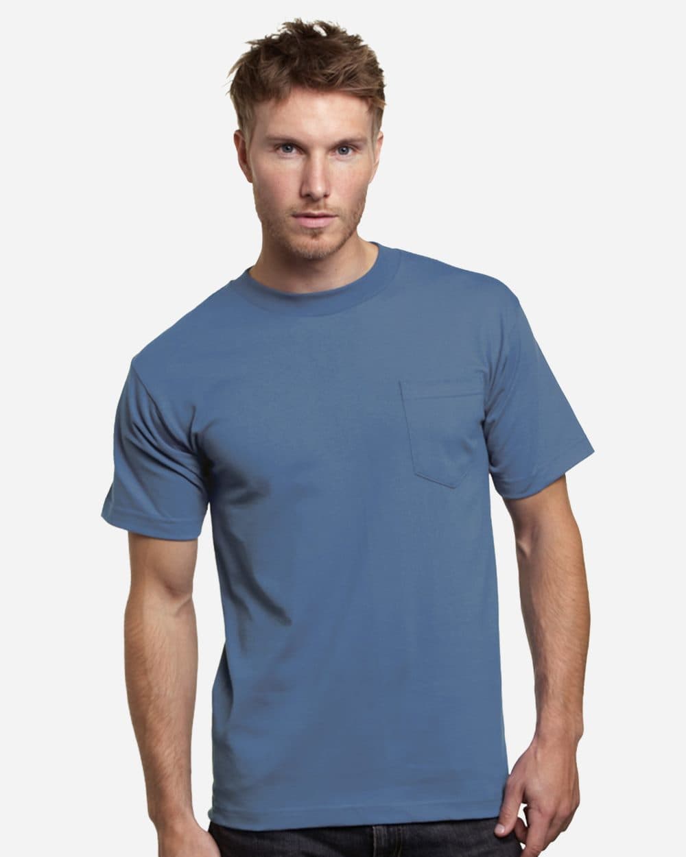 Bayside Unisex USA-Made Pocket T-Shirt - Image 1
