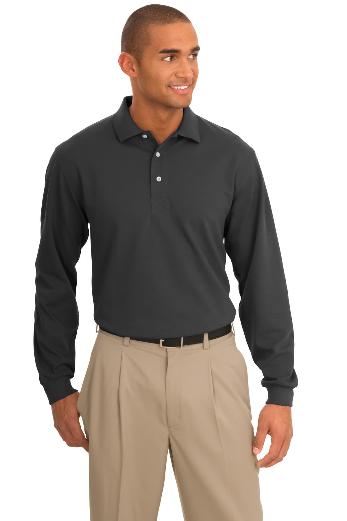 Port Authority ® Rapid Dry Long Sleeve Polo. K455LS thumbnail 3