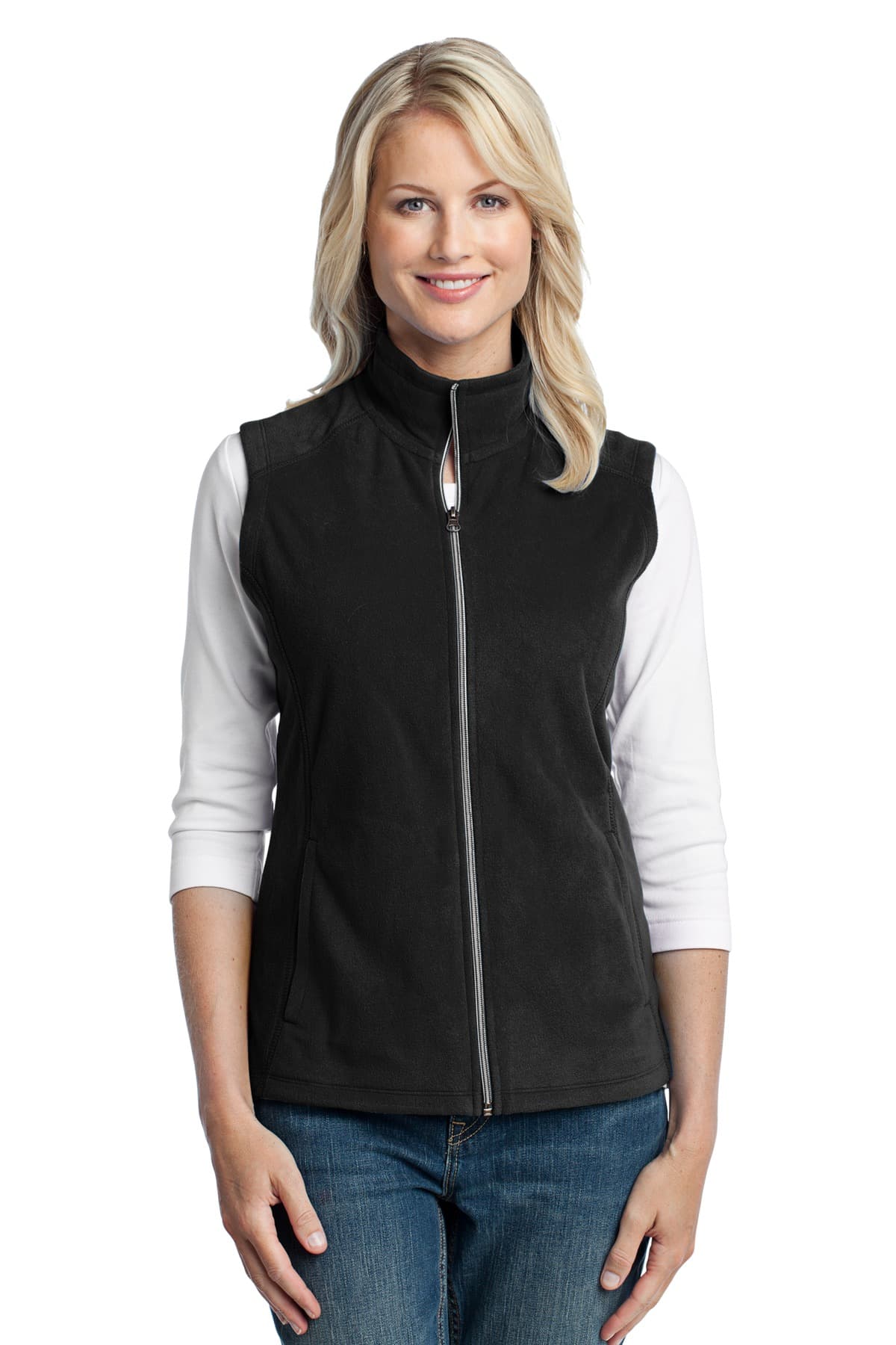 Port Authority ® Women's Microfleece Vest. L226 thumbnail 2