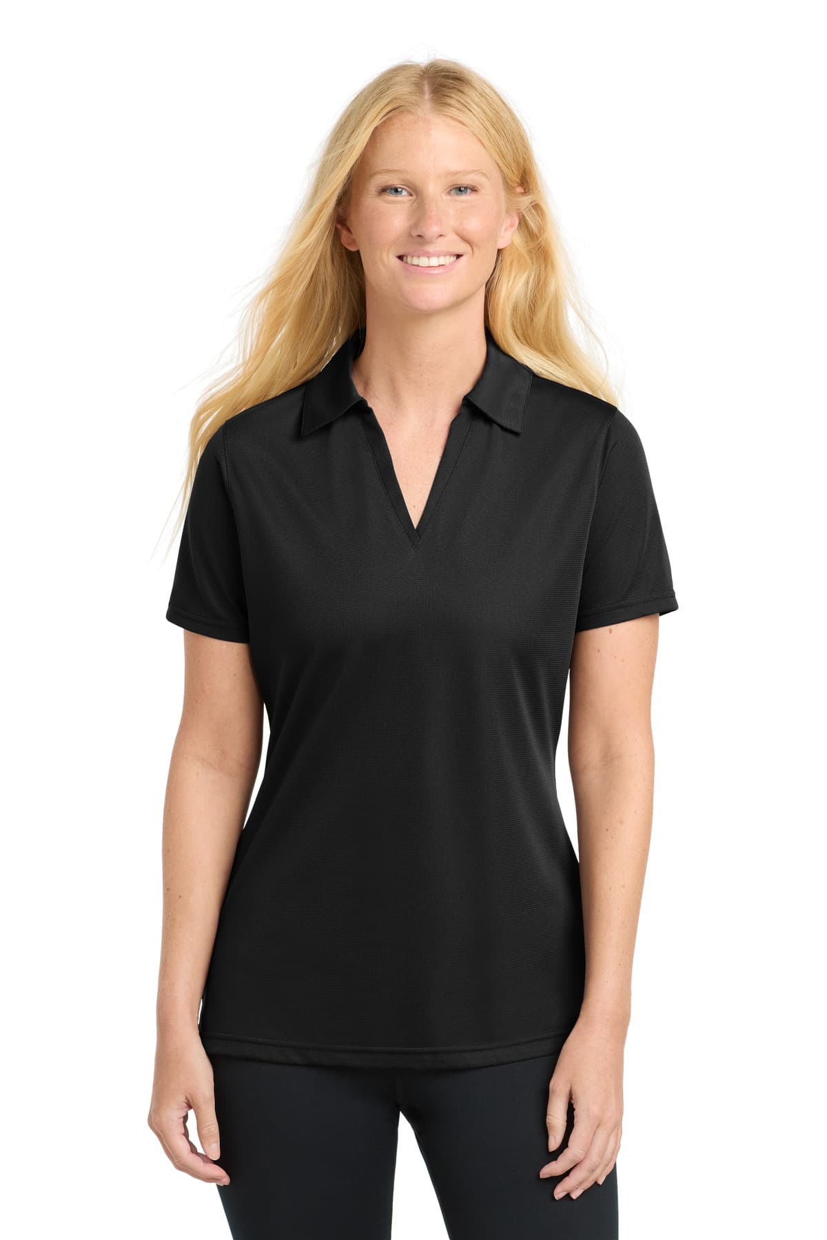 Sport-Tek ® Women's PosiCharge ® Active Textured Polo. LST690 thumbnail 2