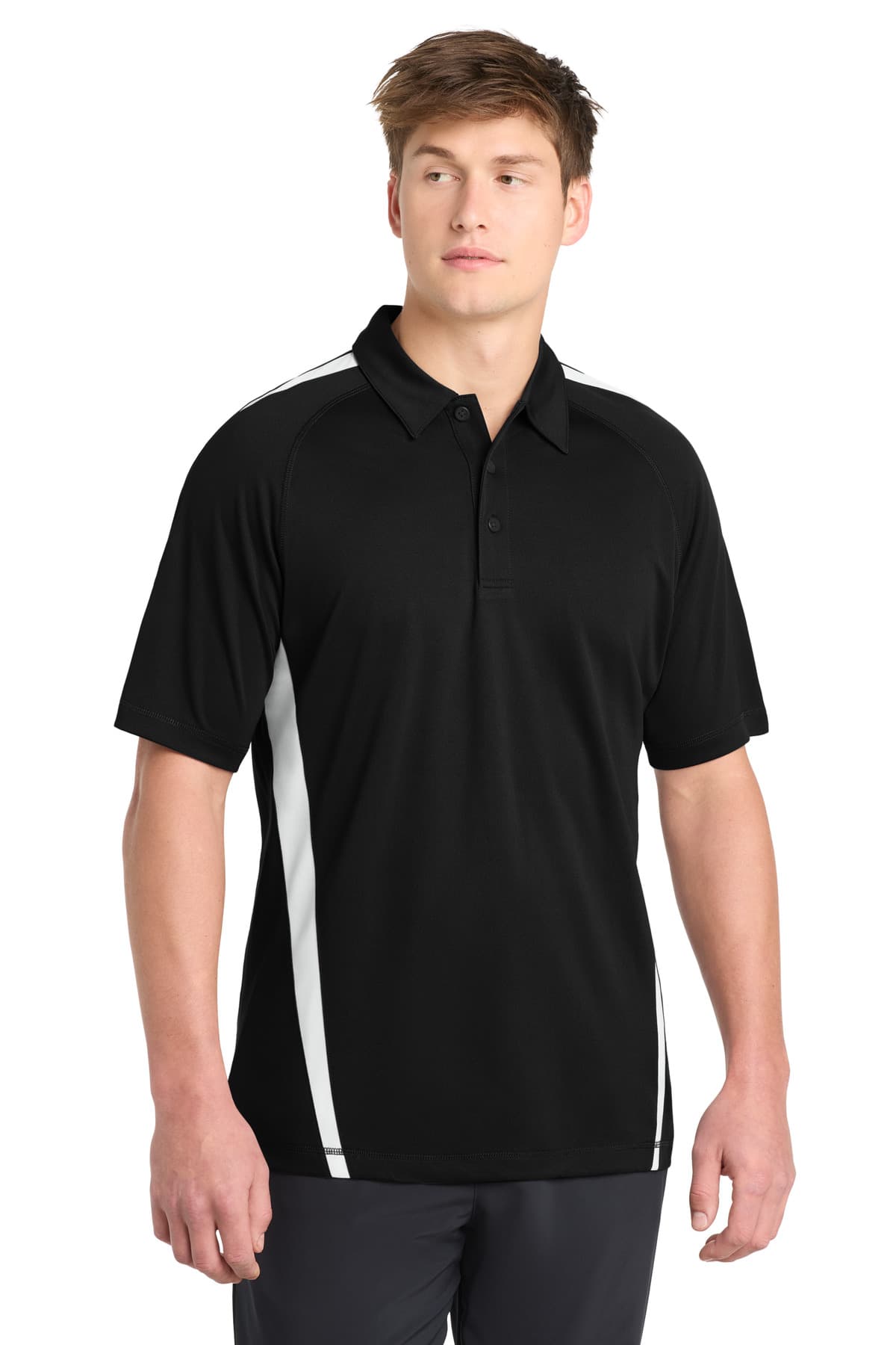 Sport-Tek ® PosiCharge ® Micro-Mesh Colorblock Polo. ST685 thumbnail 3