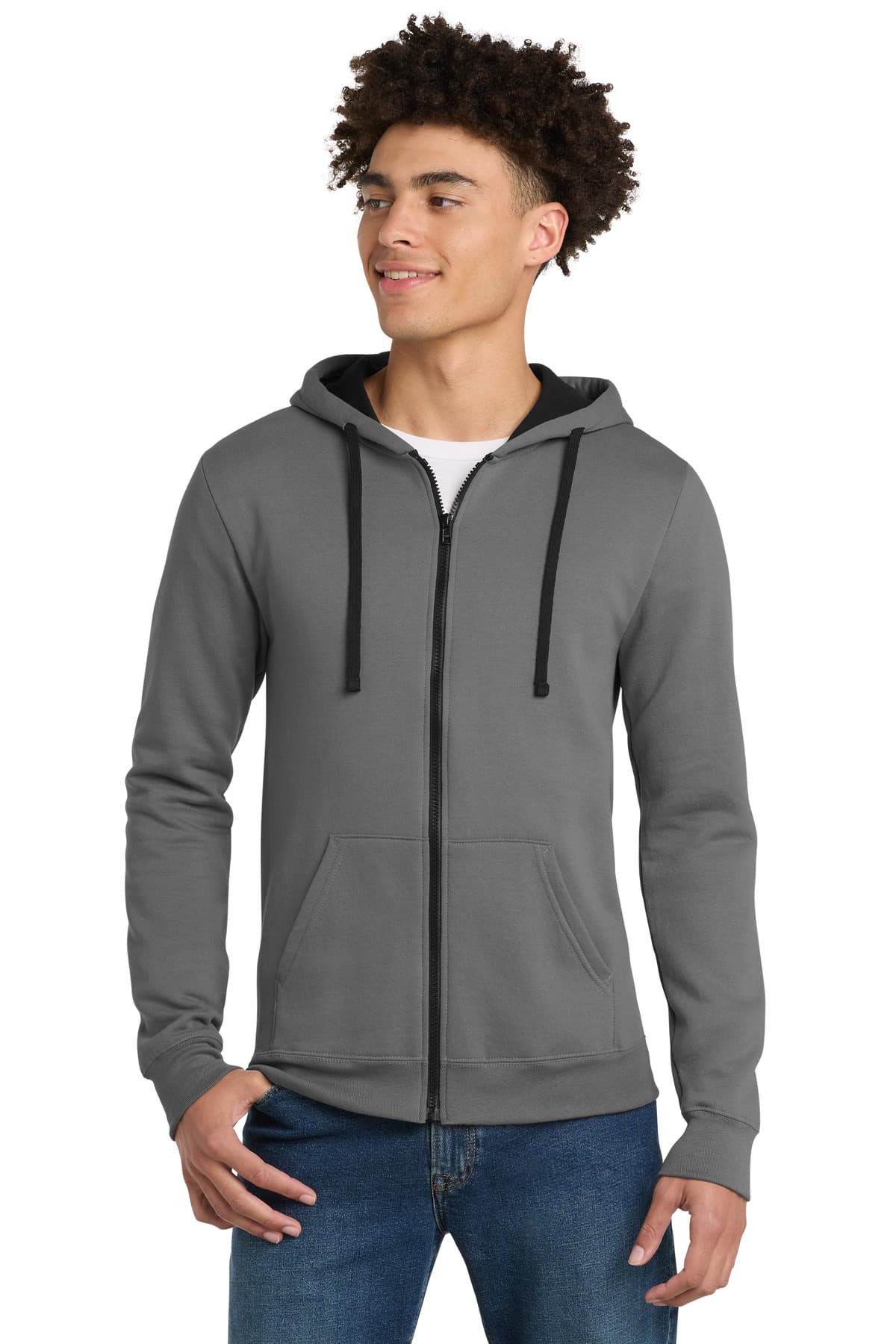 District ® The Concert Fleece ® Full-Zip Hoodie. DT800 thumbnail 4