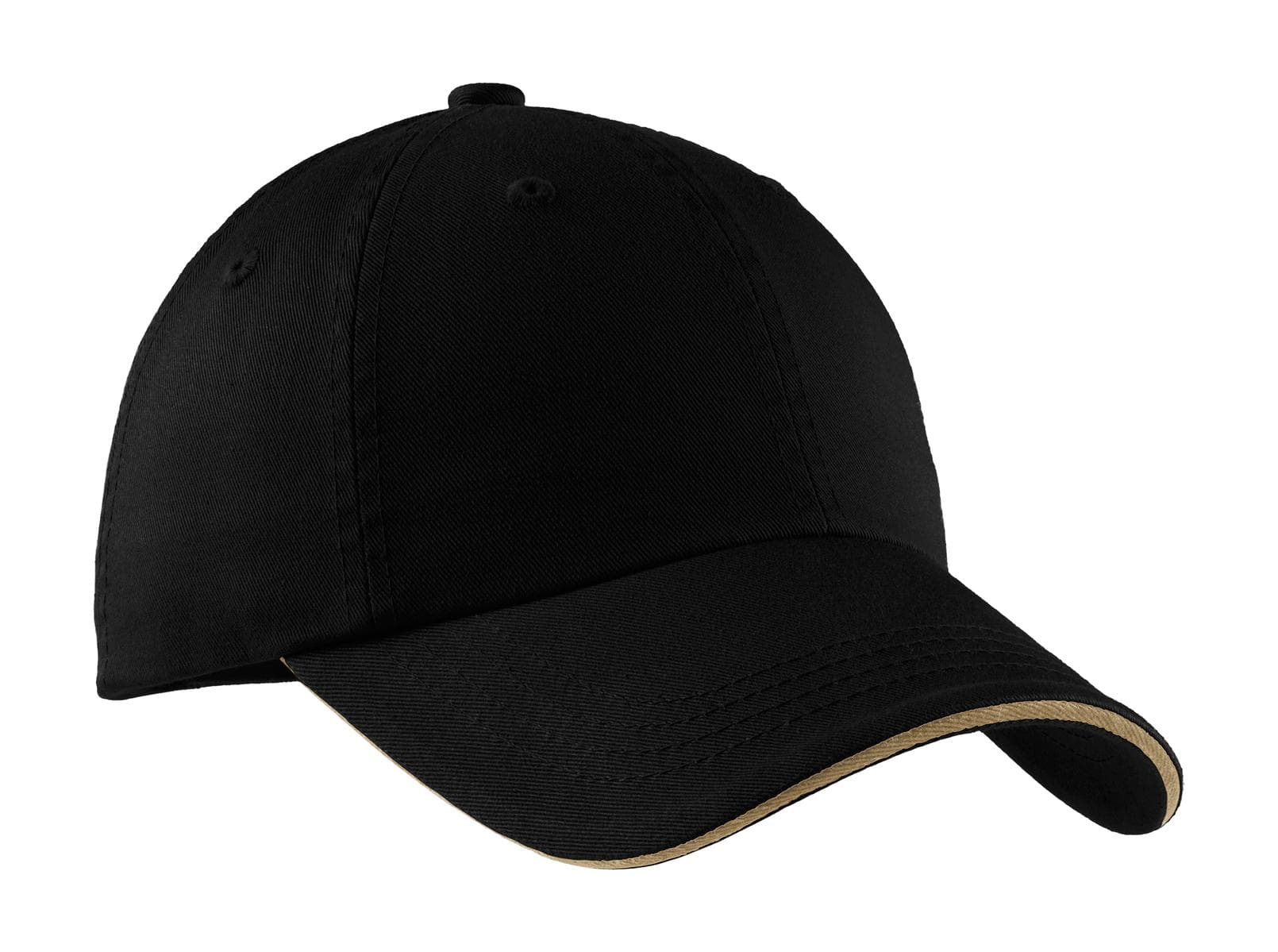 Port Authority ® Sandwich Bill Cap with Striped Closure. C830 thumbnail 2