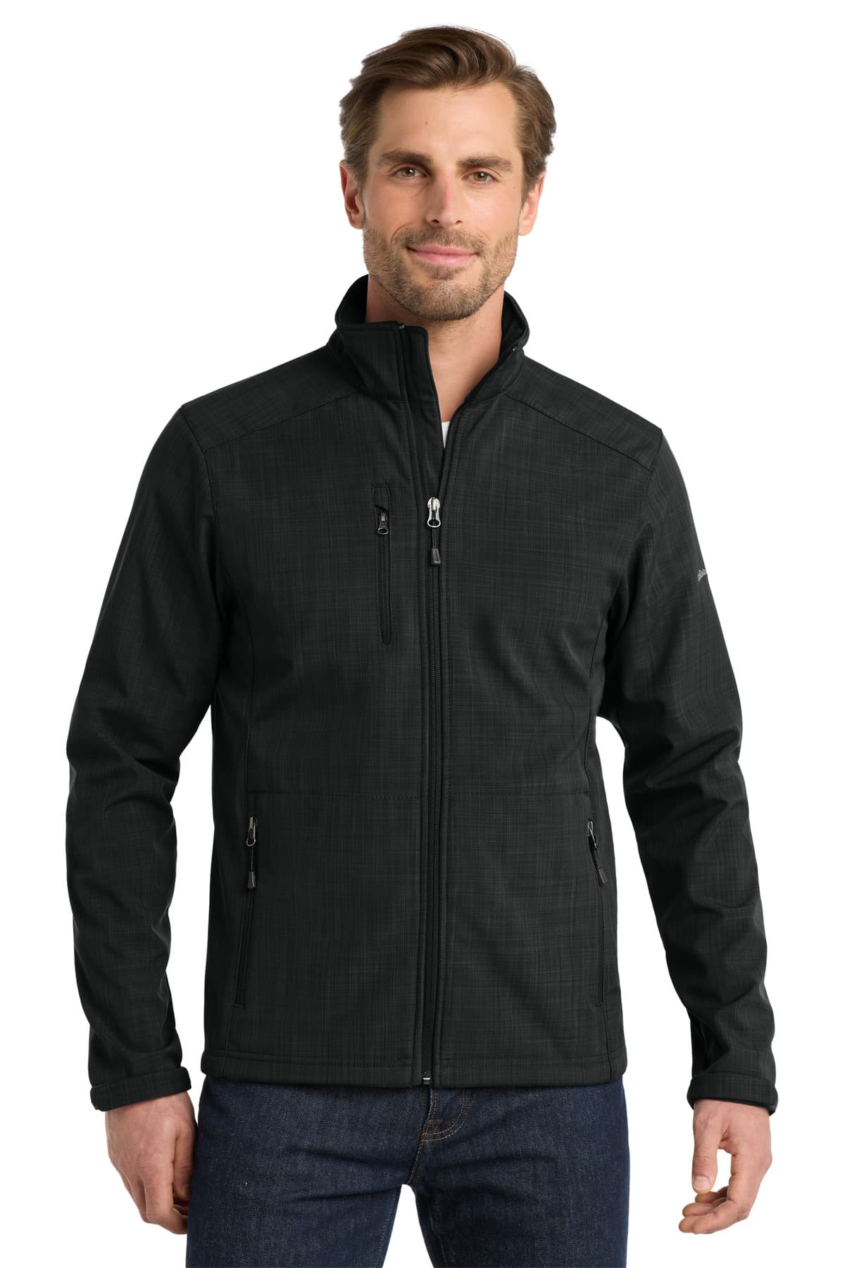 Eddie Bauer ® Shaded Crosshatch Soft Shell Jacket. EB532 thumbnail 2