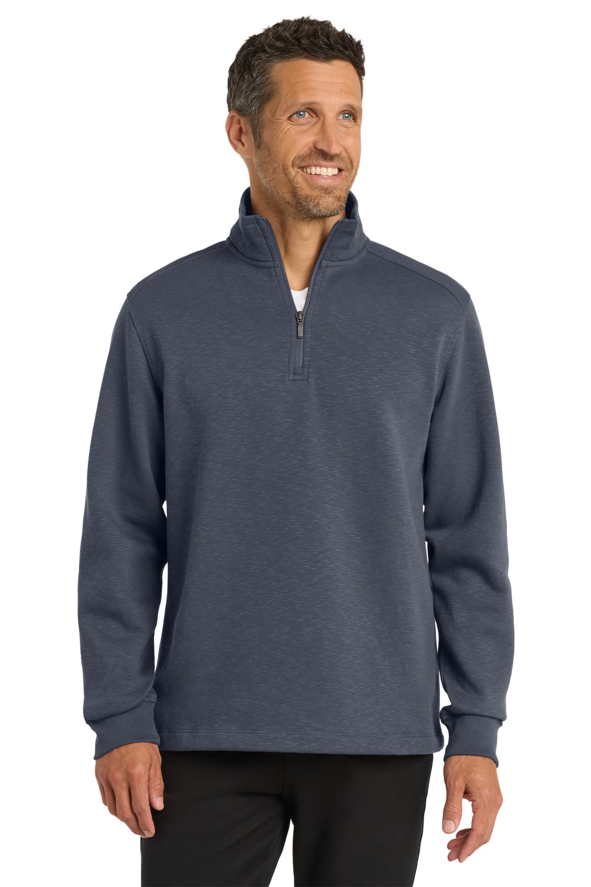 Port Authority ® Slub Fleece 1/4-Zip Pullover. F295 thumbnail 4