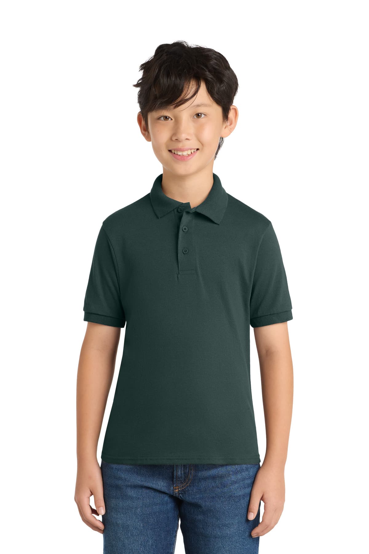 Port & Co  Youth Core Blend Jersey Knit Polo. KP55Y thumbnail 5