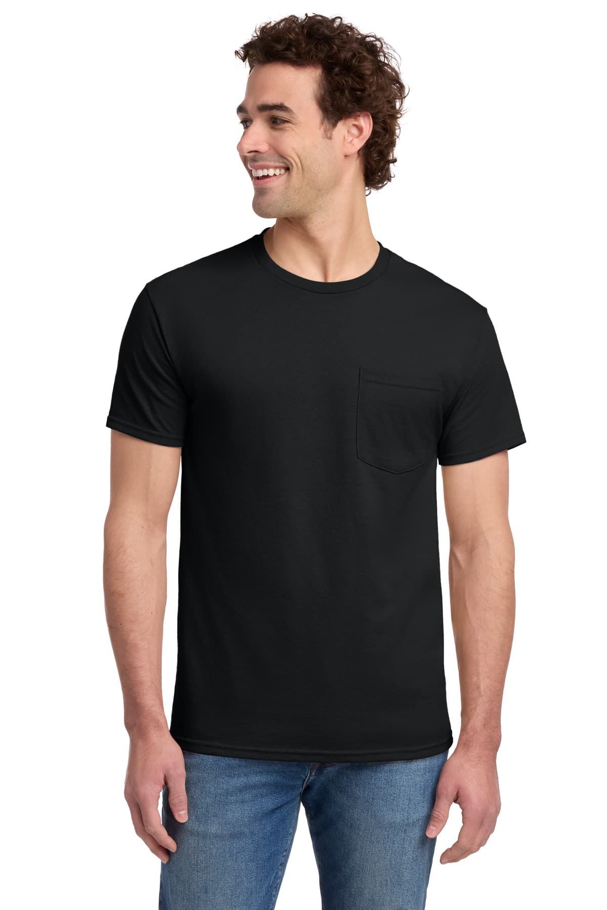 Jerzees ® - Dri-Power ® 50/50 Cotton/Poly Pocket T-Shirt. 29MP thumbnail 4