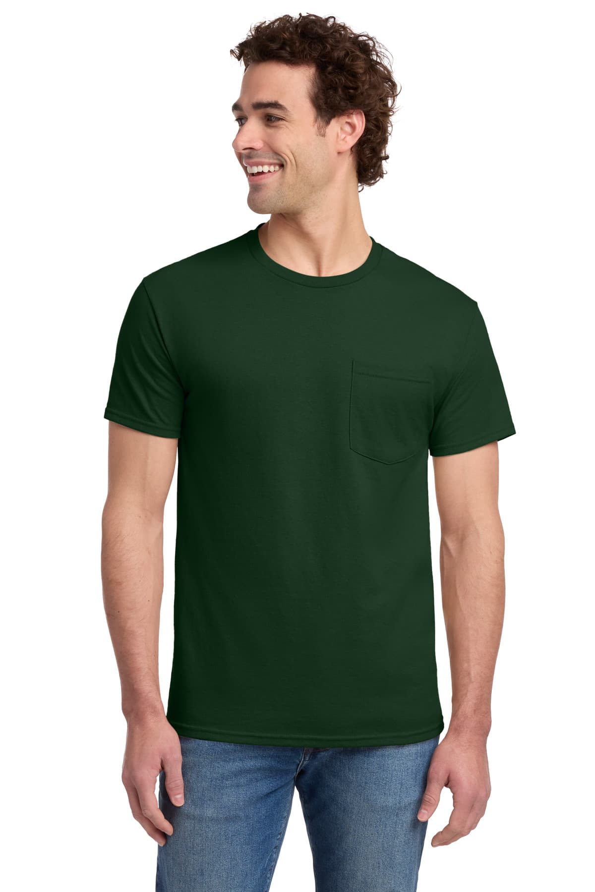 Jerzees ® - Dri-Power ® 50/50 Cotton/Poly Pocket T-Shirt. 29MP thumbnail 5