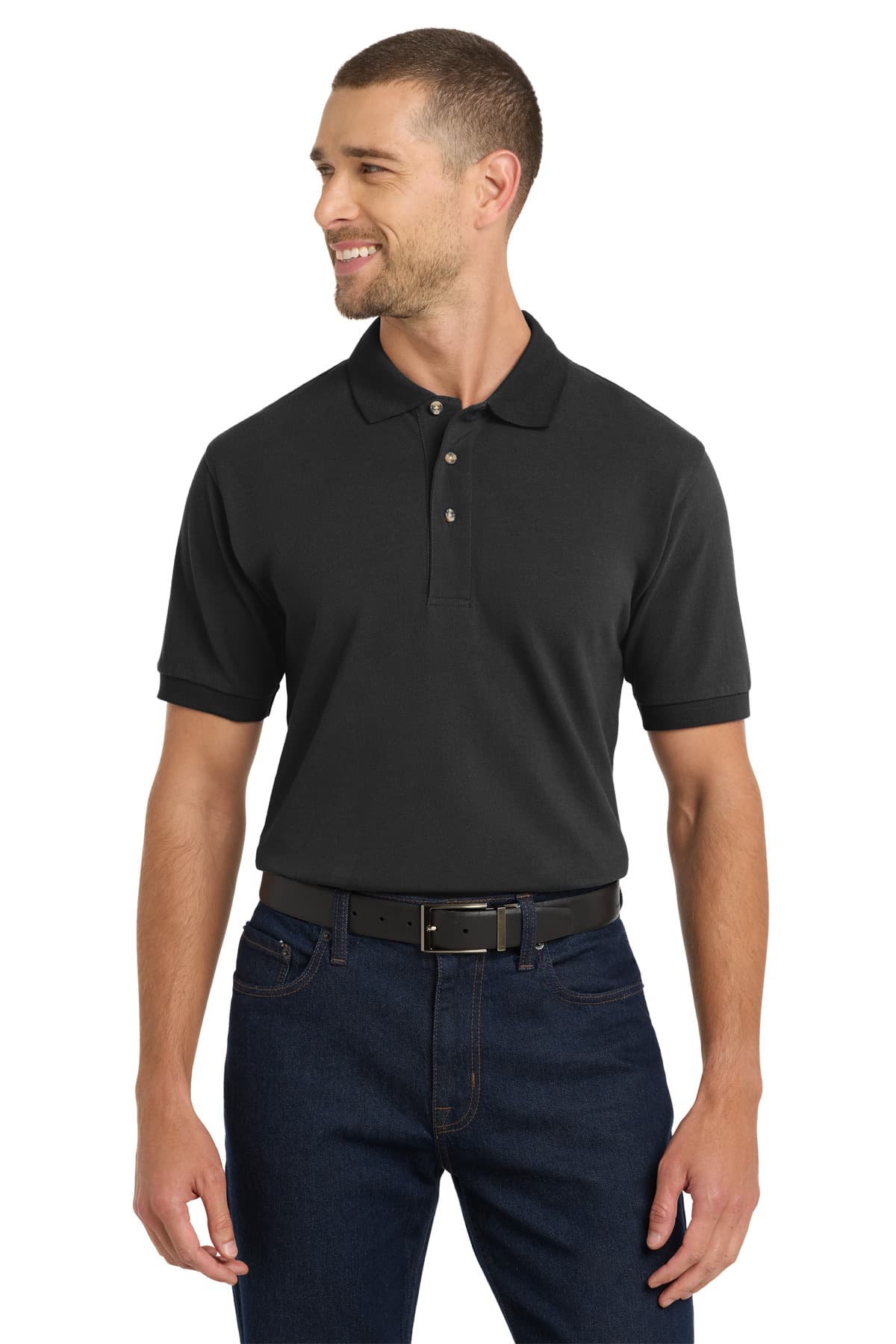 Port Authority ® Heavyweight Cotton Pique Polo. K420 thumbnail 2
