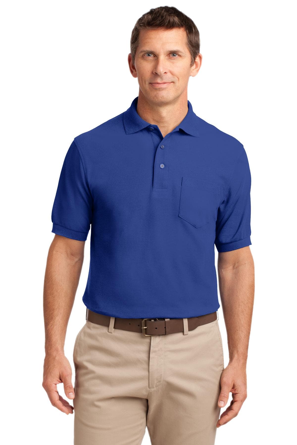 Port Authority ® Silk Touch™ Polo with Pocket. K500P thumbnail 4