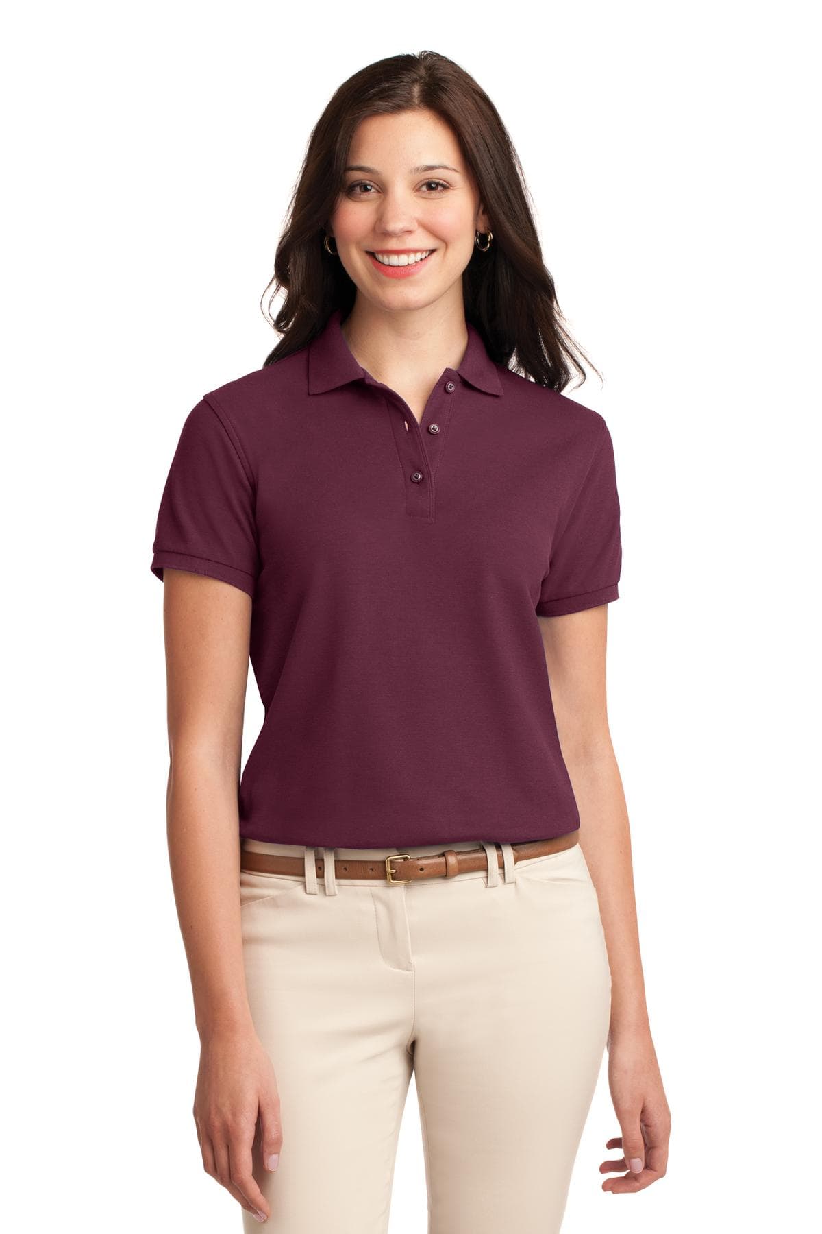 Port Authority ® Women's Silk Touch Polo. L500 thumbnail 3