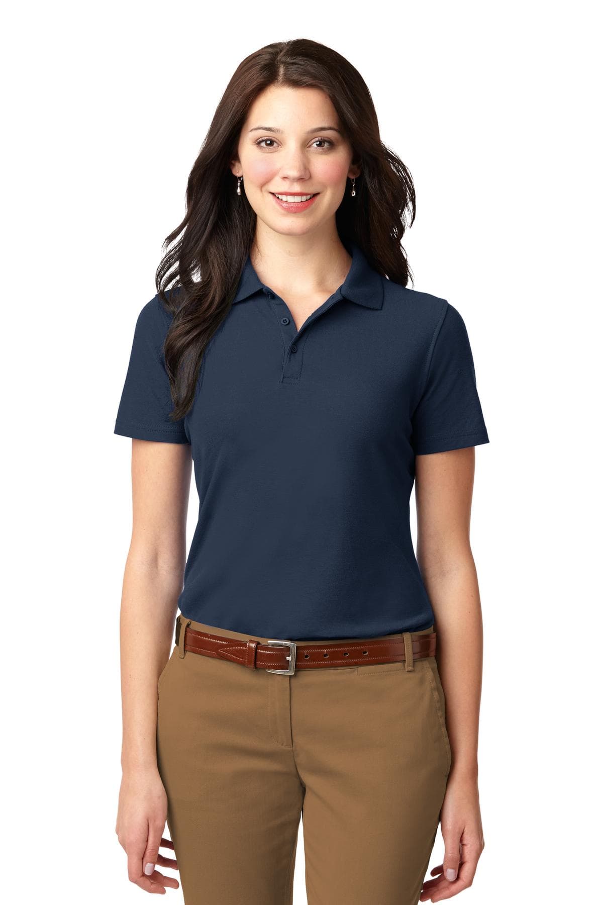Port Authority ® Women's Stain-Resistant Polo. L510 thumbnail 4