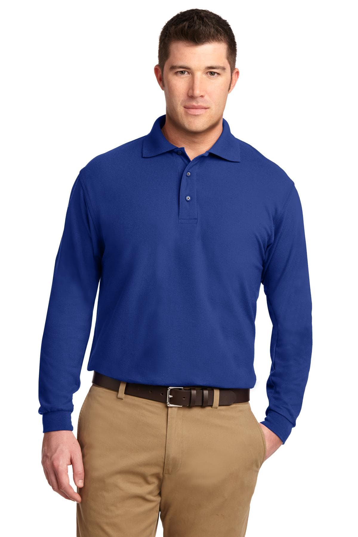 Port Authority ® Tall Silk Touch Long Sleeve Polo. TLK500LS thumbnail 5