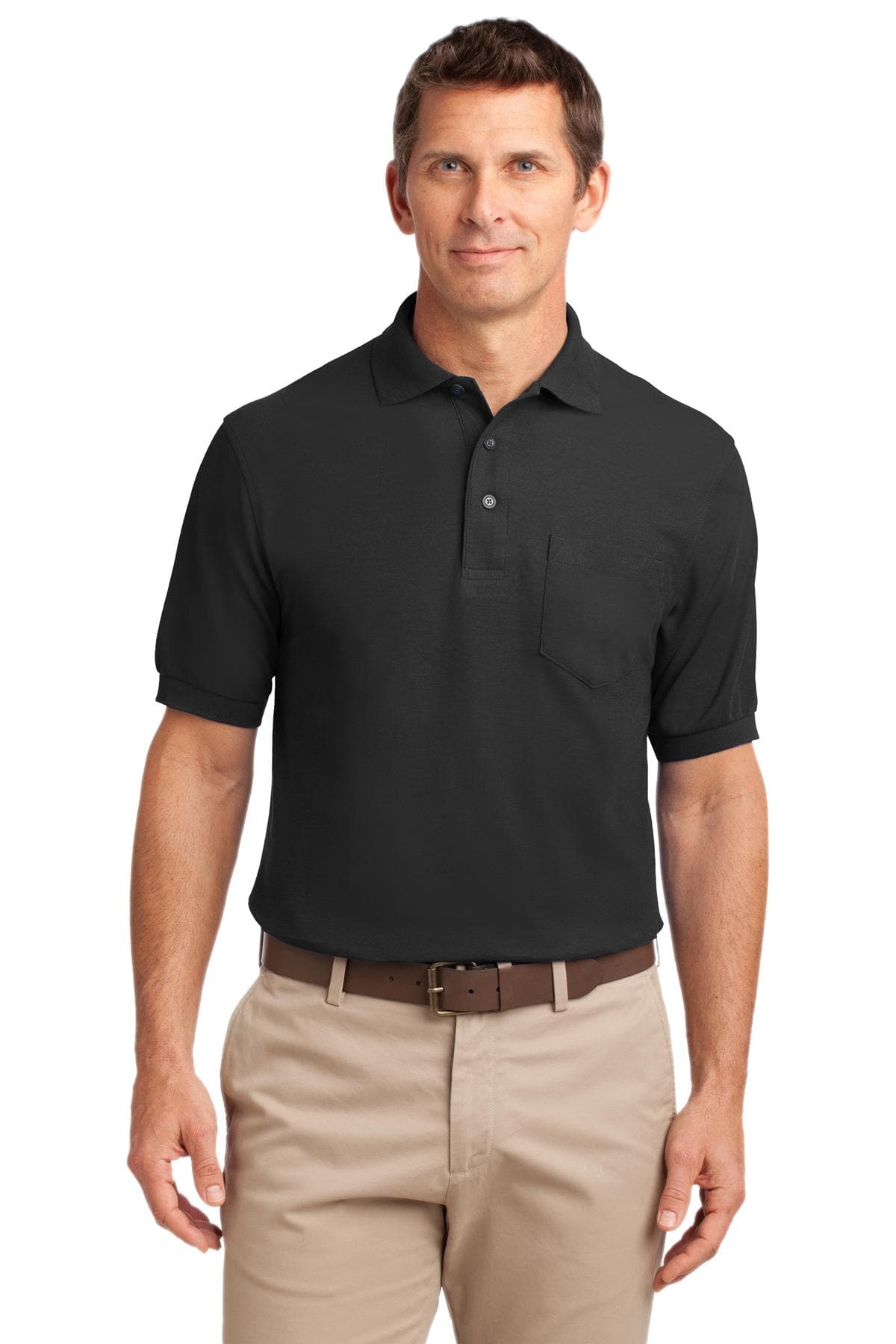 Port Authority ® Tall Silk Touch Polo with Pocket. TLK500P thumbnail 2