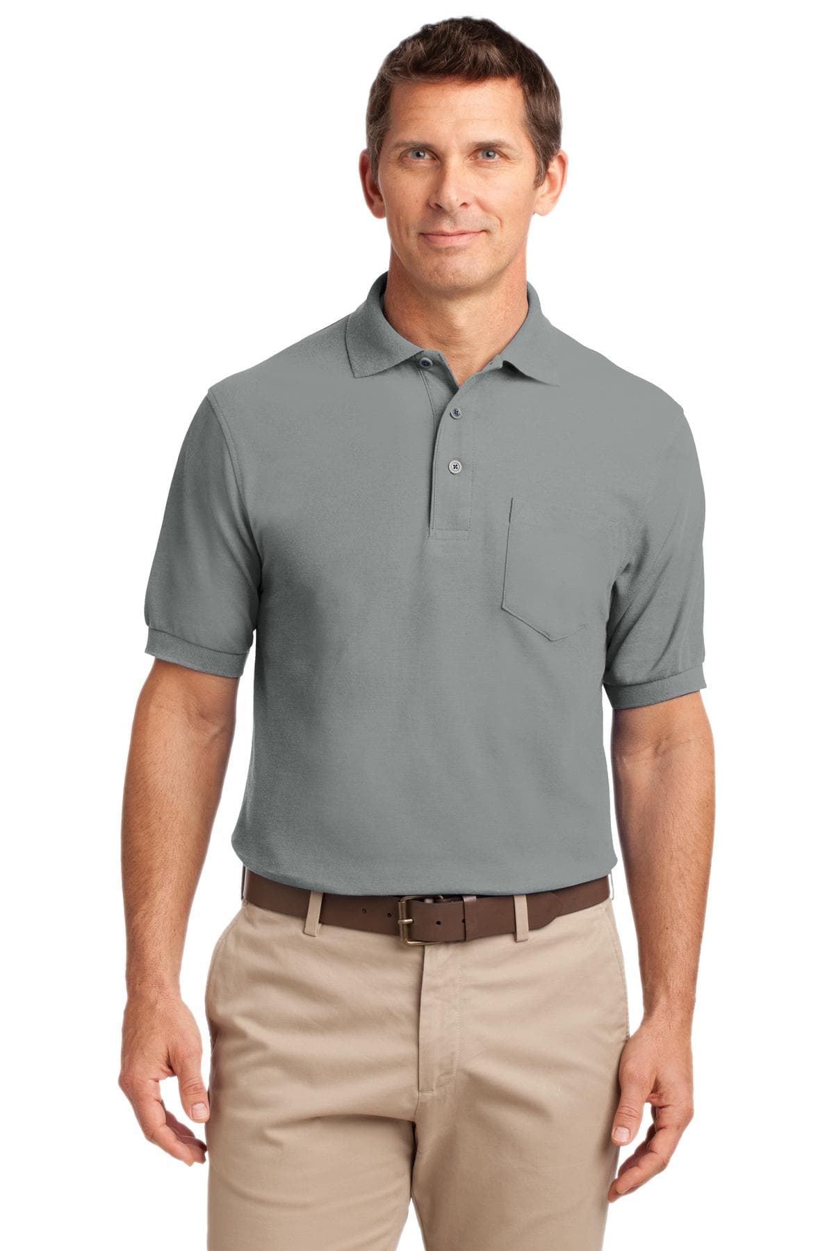 Port Authority ® Tall Silk Touch Polo with Pocket. TLK500P thumbnail 3