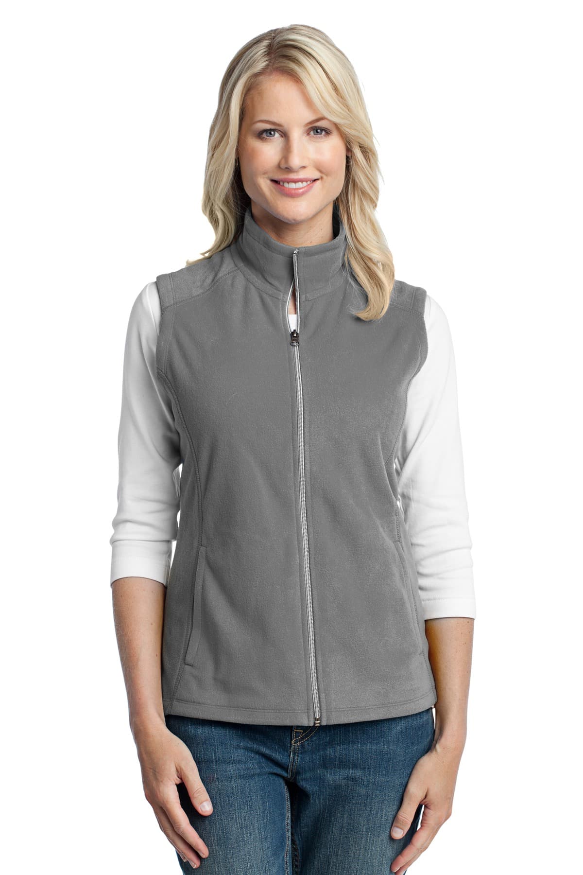 Port Authority ® Women's Microfleece Vest. L226 thumbnail 3