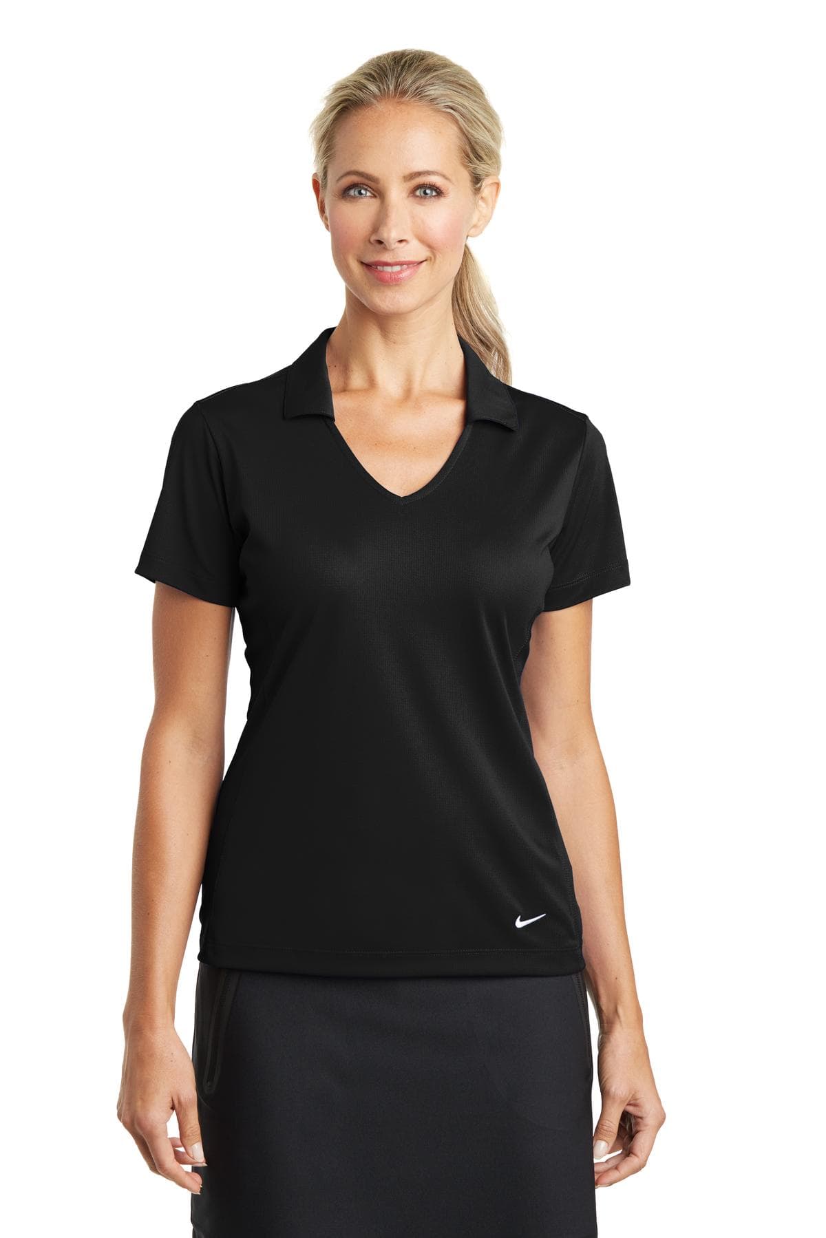 Nike Women's Dri-FIT Vertical Mesh Polo. 637165 thumbnail 5