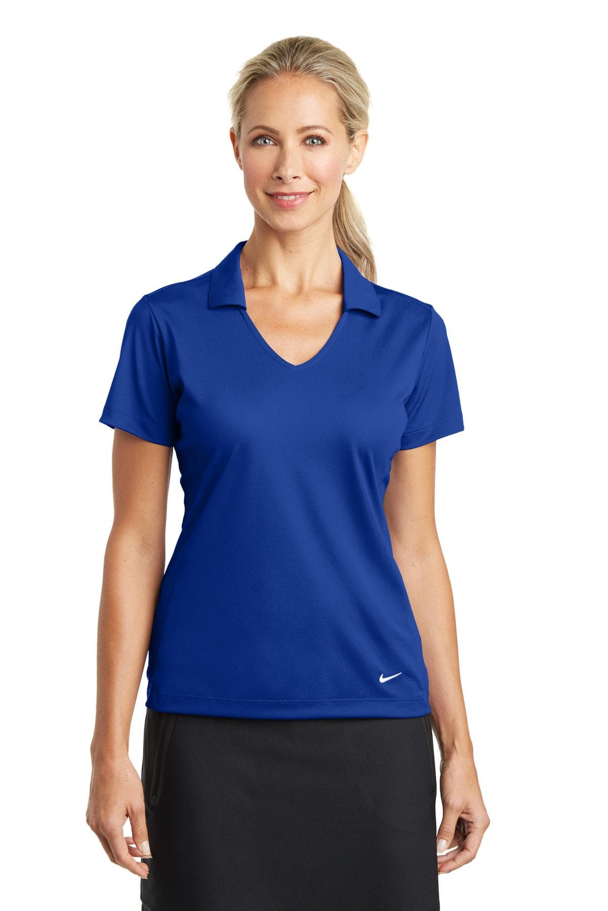 Nike Women's Dri-FIT Vertical Mesh Polo. 637165 thumbnail 4