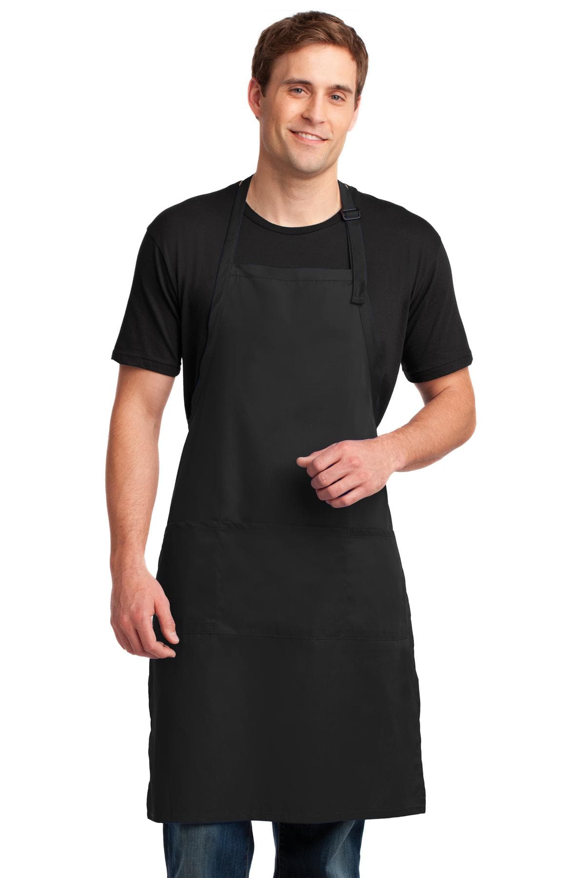 Port Authority ® Easy Care Extra Long Bib Apron with Stain Release. A700 thumbnail 2