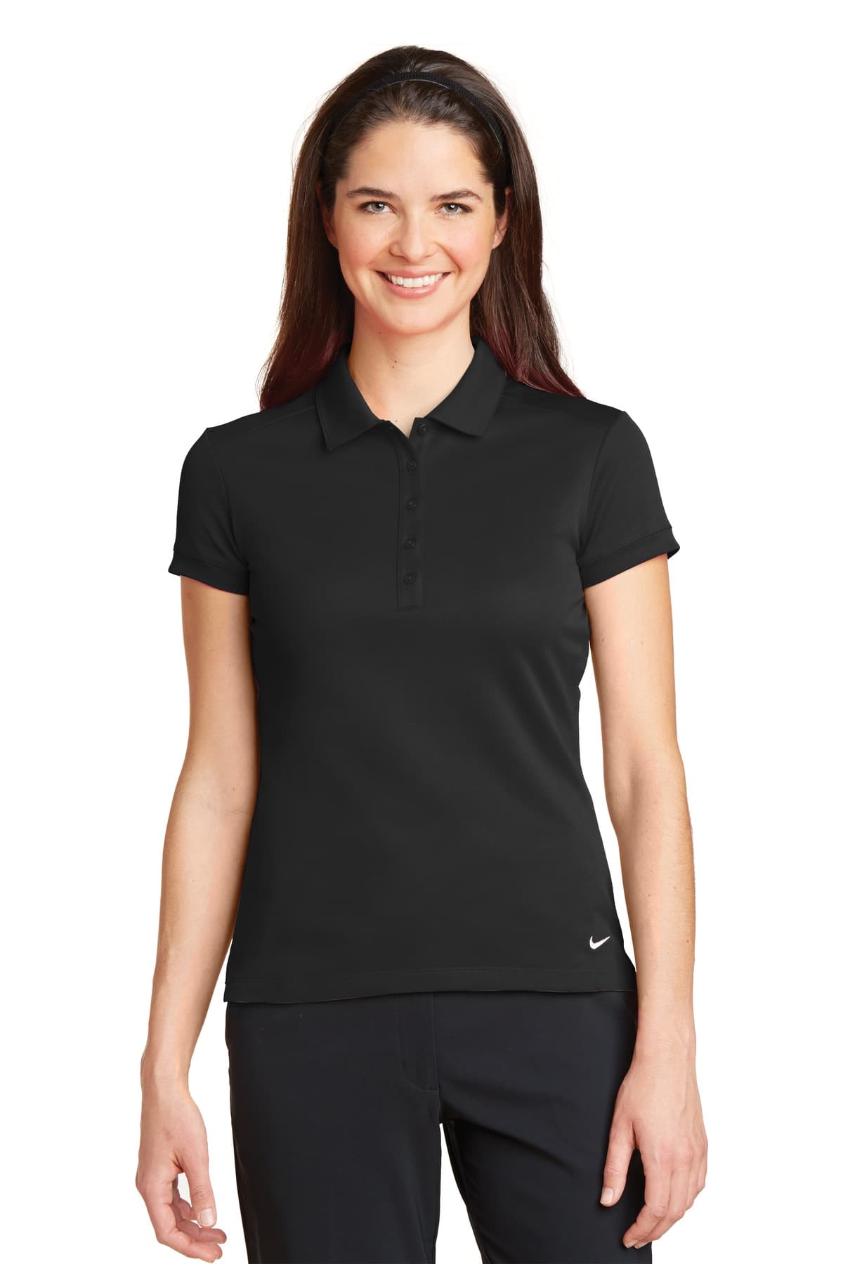 Nike Women's Dri-FIT Solid Icon Pique Modern Fit Polo. 746100 thumbnail 2